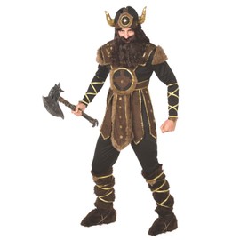 Morph Mens Viking Costume for Adult, Viking Outfit for Men, Viking Costume for Men, Viking Fancy Dress for Men Large