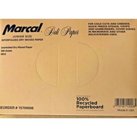 Marcal Deli Wrap Interfolded Dry Waxed Paper  JUNIOR SIZE 10" x 8"