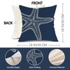 Fjfz Beach Coastal Starfish Coral Decorative Throw Pillow Covers