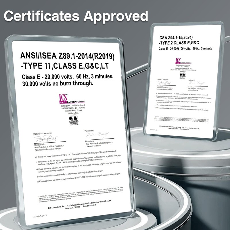 SAFEBUILDER Type II Hard Hats Full Brim ANSI and CSA