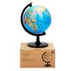 Exerz 8" World Globe - Political Map Educational- Self Assembled