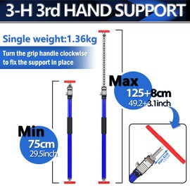 3-H 4PK Third Hand Tool All Metal,Thickened Steel Made Cabinet Installation Tools, Cabinet Jacks for Drywall Jack& Cargo Bars,29.5-52 Inches(Blue)