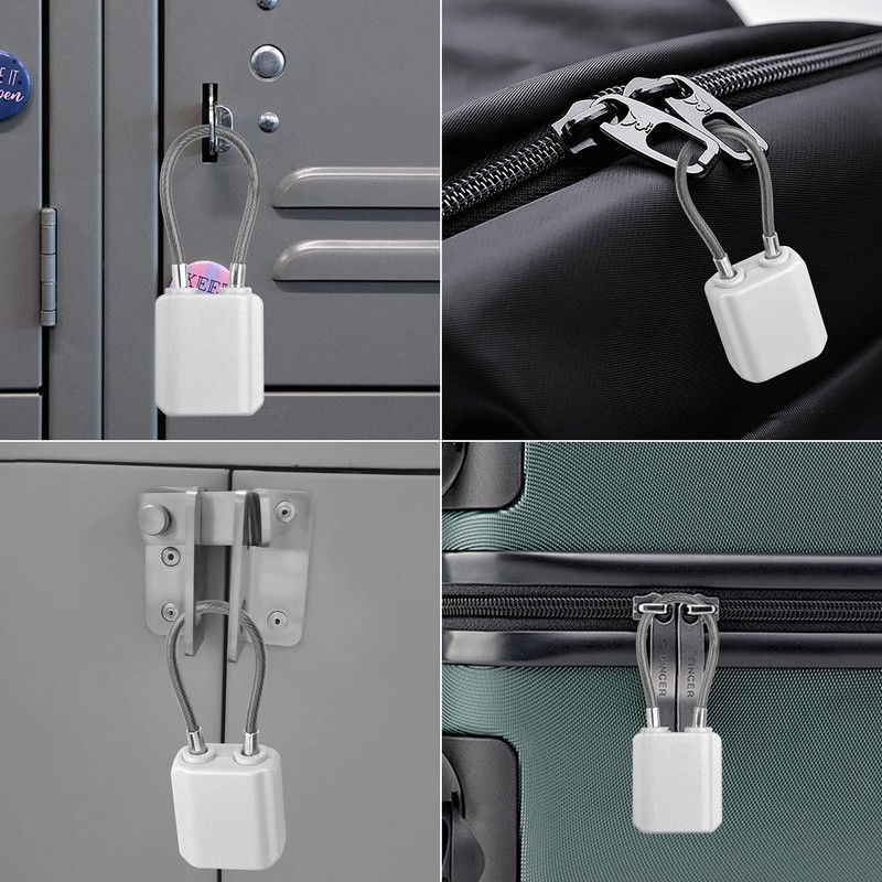 Luggage Locks with Keys, Mini Size Cable Locks with Keys