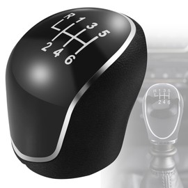 MEMOEVER Gear Knob 6 Speed for Ford Car, Car Shift Knobs Fit for Ford Focus Fiesta Mk2 Mk3 C-Max S-Max Mendeo IV Mk4 Car Gear Shift Knob