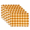 DII Camino de Mesa, Mantel Individual, Pumpkin Spice Checker, Placemat,