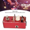 Simulator Effect Pedal Tube True Bypass Distortion Tone Amplifier Guitar