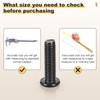 METALLIXITY Flat Head Hex Socket Cap Screws Bolts(M6-1x45) 15Pcs, Steel