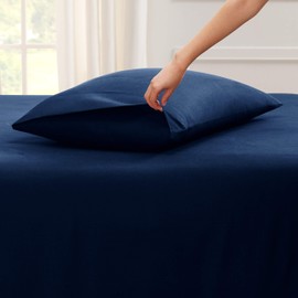 Empyrean Bedding Pillow Cases Standard Size - Soft Pillow Cases Queen - Pillow Cases Standard Size Set of 4 - Queen Pillow Cases Set of 4 - Queen Pillowcases Standard Size - Navy Blue