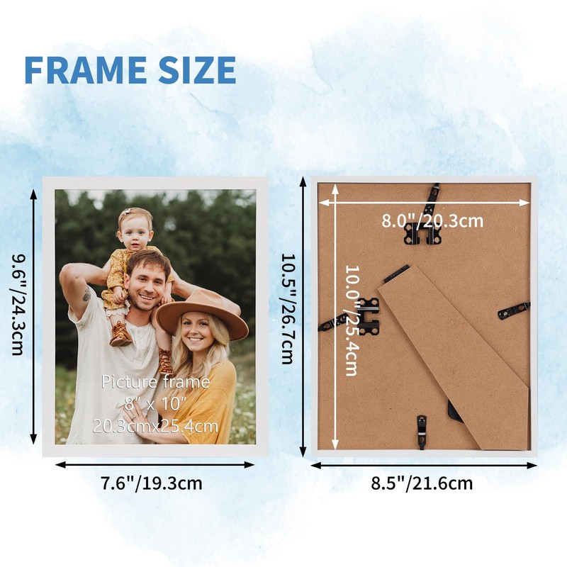 WIFTREY 8x10 Picture Frame Set of 18, Multi Photo Frames