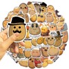 50 Pieces Cute Potato Stickers, Funny Cartoon Food Stickers Set
