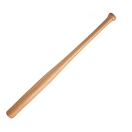 Baseball Bat Alloy Bat Made of Wood or Aluminium in Many Lengths (Wood, 64 cm)