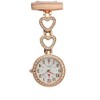 WONOLO Ladies Heart Steel Nurse Doctor Tunic Brooch Quartz FOB