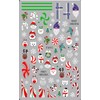 Package includes: 10 pieces Christmas nail stickers, multiple Christmas elements