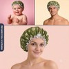 SARG Premium Double Layer Shower Cap for Women with Cool