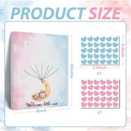 Gender Reveal Fingerprint Tree for Baby Shower, Guest Book for Boy and Girl Baby Shower, Baby Gender Reveal Party Ideas, Baby Reveal Party Decorations