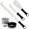 3 Pieces Decanter Cleaning Brush Flexible Bottle Scourer and 400