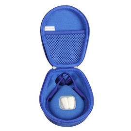 Anleo Hard Travel Case for AfterShokz Trekz Air/AfterShokz Aeropex/Titanium Mini/Shokz OpenRun Pro Open Ear Wireless Bone Conduction Headphones AS650 / AS800 (Only Case) (Blue)