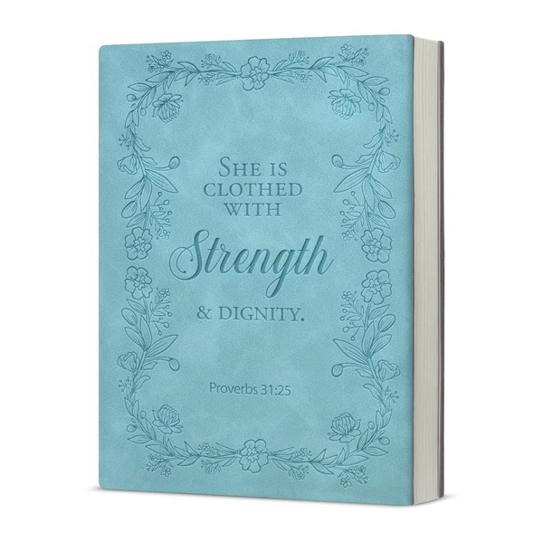 KSFFWQIN Christian Notebook Journal Bible Verse She Is Clothed with
