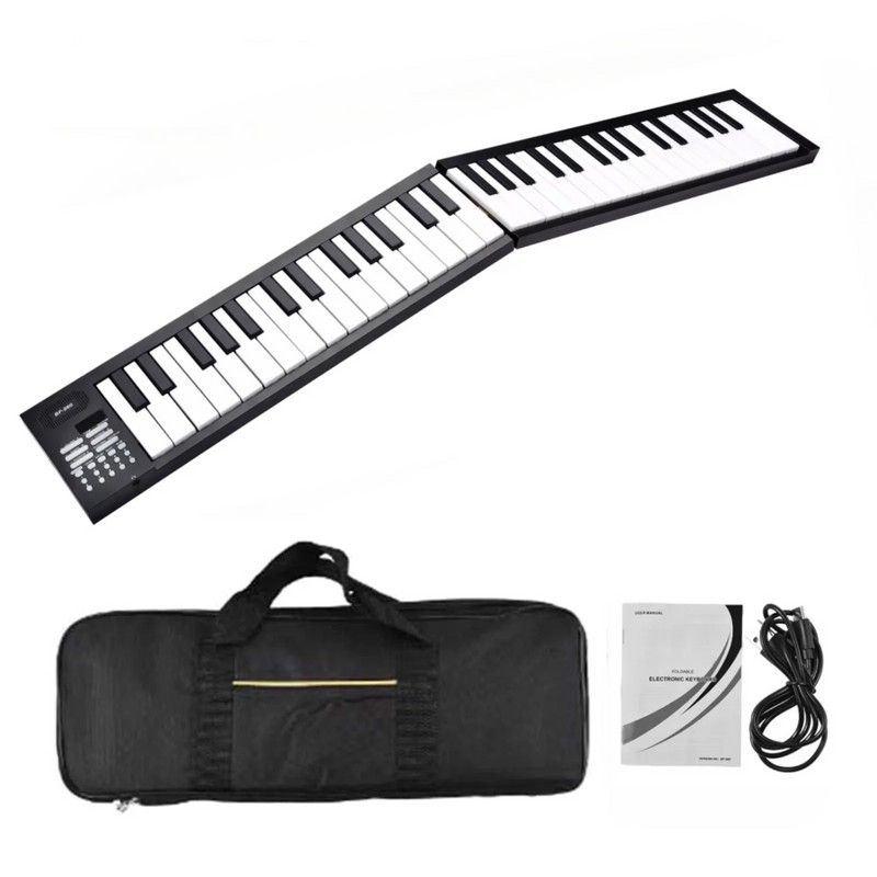 61-Key Foldable Piano Keyboard for Beginners – Portable Electronic Keyboard