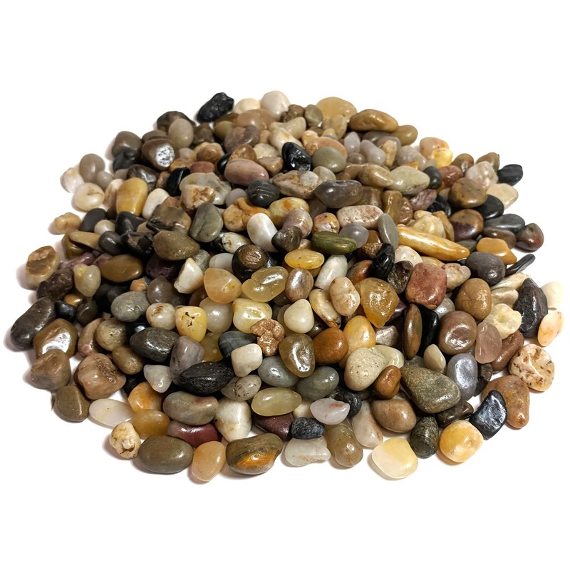 Midwest Hearth Decorative Polished Mixed Pebbles 3/8" Gravel Size (10-lb