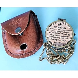 Arch Instruments Mom to Son Compass – to My Son Love Mom – Mother to Son Gifts - Graduation Day Gifts for Son - Son Birthday Gifts - Confirmation Gifts for Son