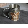 Tattva Tactical Skull Barrel Mug Rustic Medieval Feast 550ML Stainless