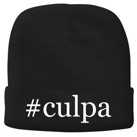 BH Cool Designs #Culpa - Men's Hashtag Soft & Comfortable Beanie Hat Cap, Black, One Size