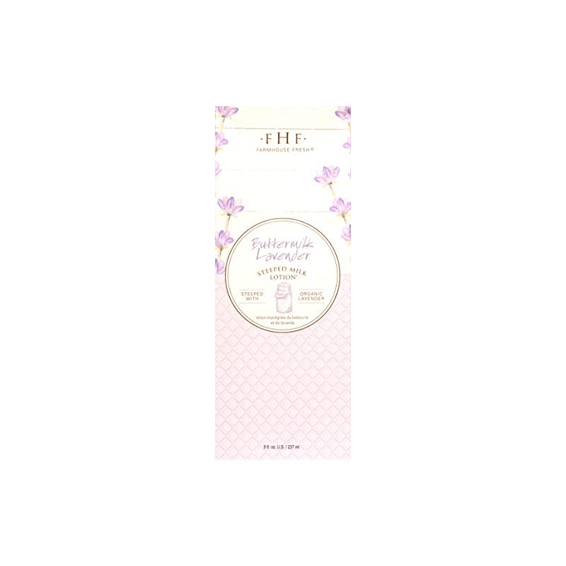 FarmHouse Fresh Buttermilk Lavender Steeped Milk Lotion, Lavender Cookie, 8