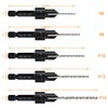 5-pc Woodworking Countersink Counterbore Drill Bit Set 3in1 for #6
