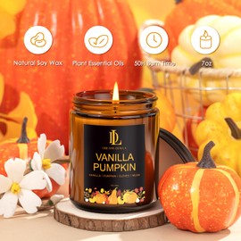 Winter Candles, 6 Pack Soy Candle Set, Winter Scented Candles for Home, Holiday Christmas Gifts for Women Men, Scents of Sugar Cookies/Vanilla Pumpkin/Cinnamon Clove/Apple Pie/Harvest Spice/Fall Party
