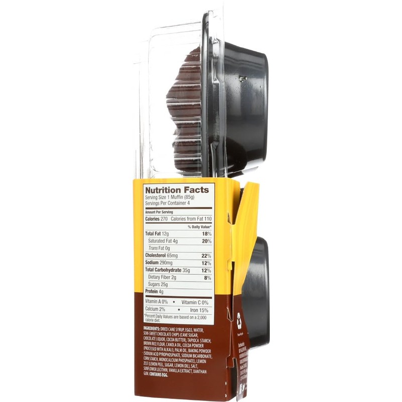 Udi's Gluten Free Double Chocolate Muffins (1 Case)