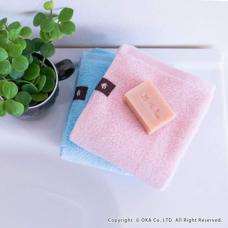 Oka PLYS Priss Base Will Face Towel, Approx. 13.4 x