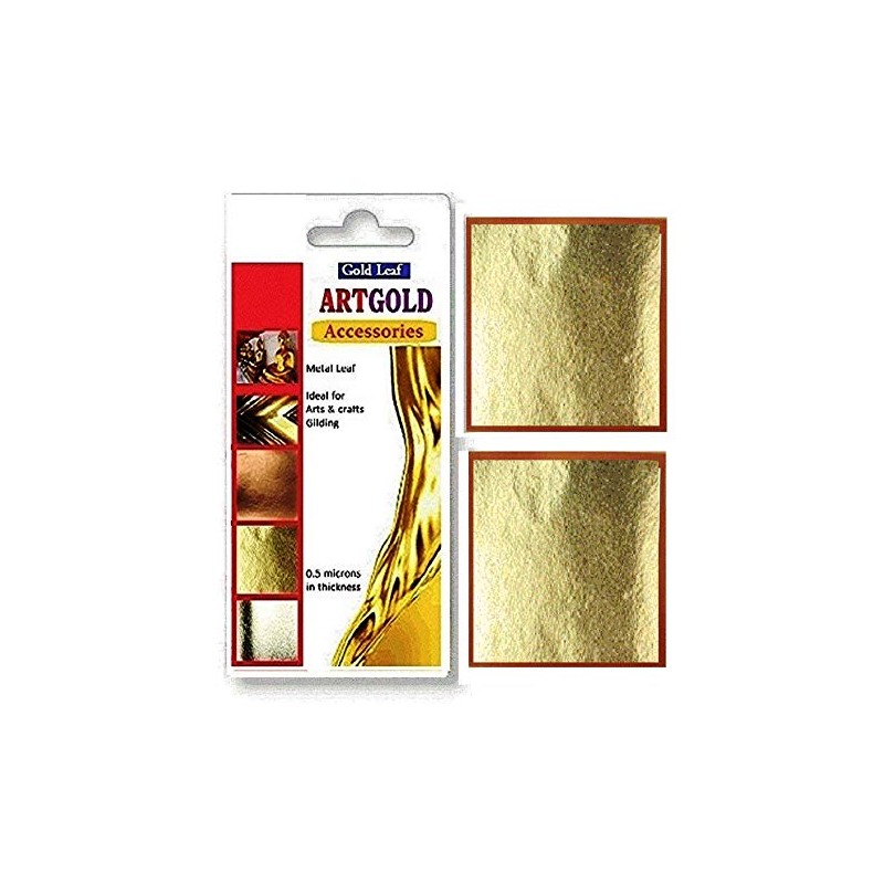 Gold leaf on base metal Gilding - 100 Gold leaf