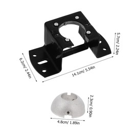 SHINEOFI Ceiling Fan Mounting Kit Sloped Bracket for Cathedral Canopy Black Installation for Ceiling Fans User Friendly Setup with Comprehensive Support