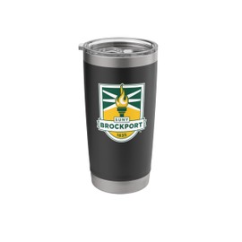 SUNY Brockport Golden Eagles Institutional Shield Stainless Steel Insulated Tumbler