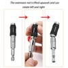 Saipor 2pcs Pivot Drill Bit Holder Set 1/4" Hex Pivoting