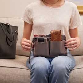 Travelon Women's RFID Blocking Classic Purse Organizer-Large, Pewter, One Size