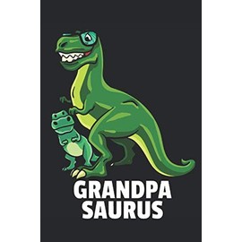 Papa Dinosaurier Notizbuch: Papa Dinosaurier Vatertag Notizbuch / Notizheft / Notizblock A5 (6x9in) Dotted Notebook / Punkteraster / 120 gepunktete Seiten