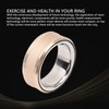 Smart Ring Waterproof Stainless Steel Fitness Tracker Rings Golden Sleep