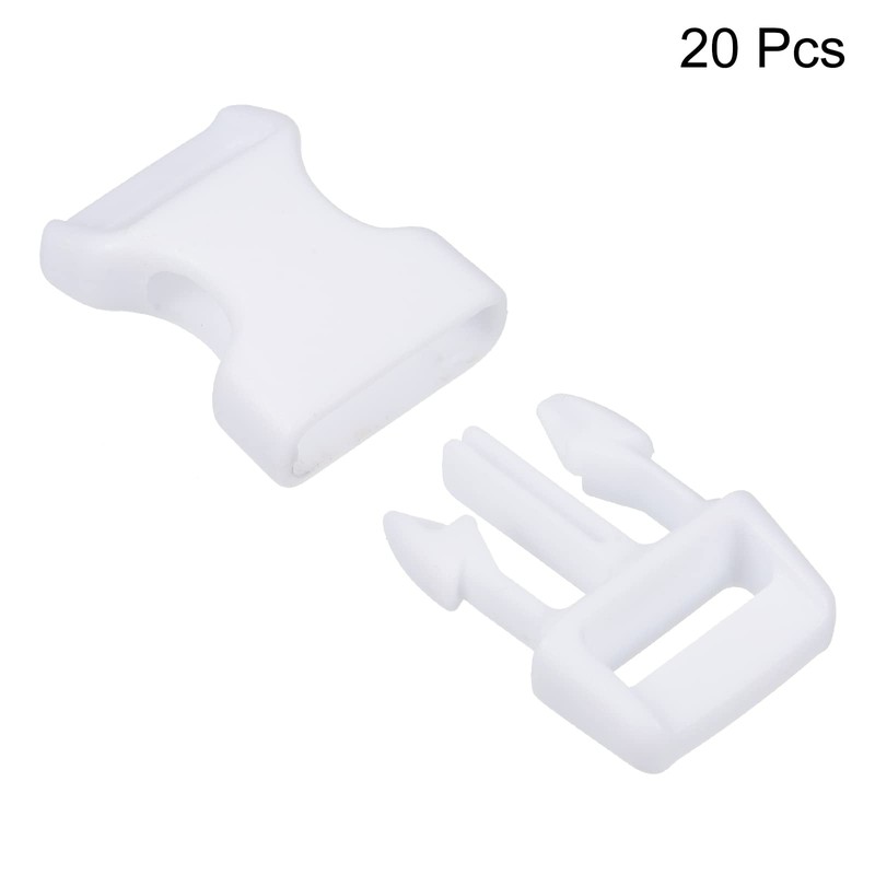 PATIKIL Plastic Buckles, 20 Pack Quick Side Release Clips for