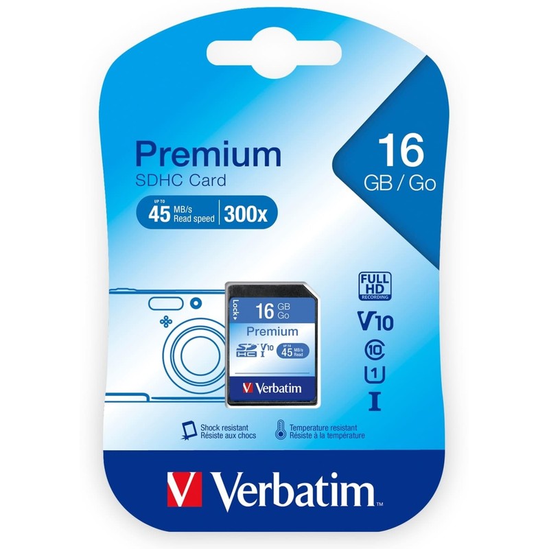 Verbatim 43962 16GB SecureDigital Class 10 SDHC Card