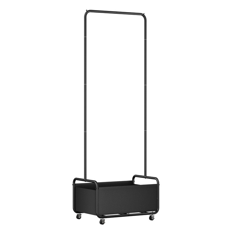 Dunatou Small Clothes Rack with Wheels, Heavy Duty Metal Garment