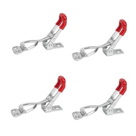 GYWHOOFT 4 PCS Adjustable Toggle Latch Clamp GH 4001, Heavy Duty Toggle Latch Hasp Clamp, 150Kg Holding Capacity Quick Release Pull Latches for Smoker Lid Jig, Tool Boxes Case, Door