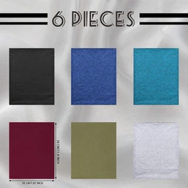 6 Gorros de Rastas de Licra Tubo de Rastas Bandas de Rastas Unisex Spandex Envolturas para Cabeza de Rastas Elásticas de Pelo Largo para Mujer Hombre, 6 Colores (Color Retro)