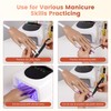 Wilfniee Practice Hand for Acrylic Nails Kit: Fake Silicone Hands