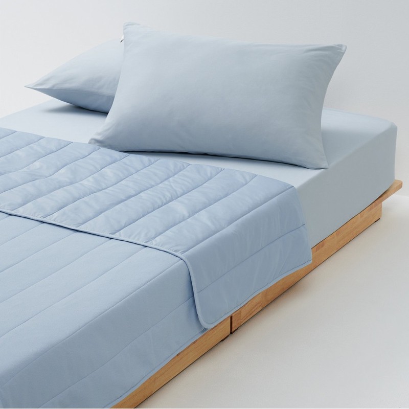 JAJU [JAJU] Cooling Summer Thin Quilted Blanket SS Blue