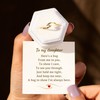 STORYJEWELLERY Hug Ring for Daughter, Bypass Promise Ring for Daughter,