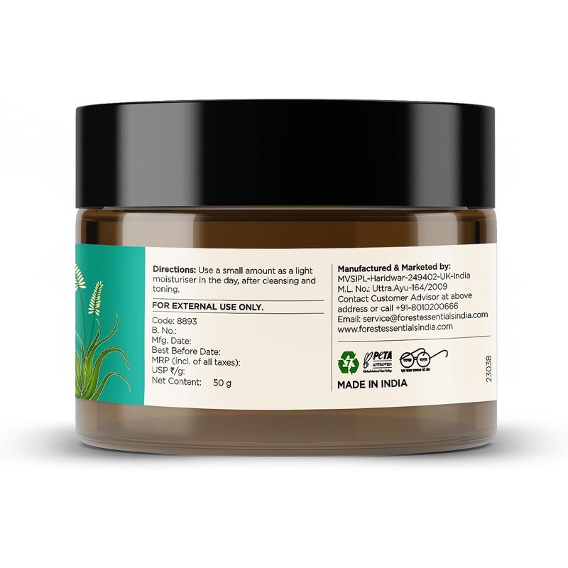 Forest Essentials Pure Aloe Vera Light Hydrating Gel, 50g