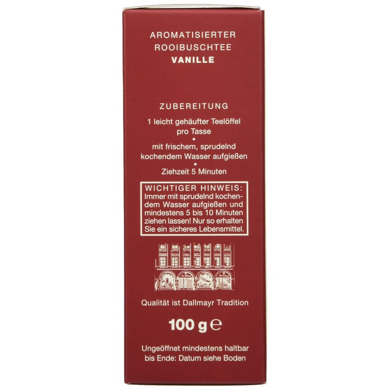 Dallmayr Rooibuschtee Vanille, 2er Pack (2 x 100 g)