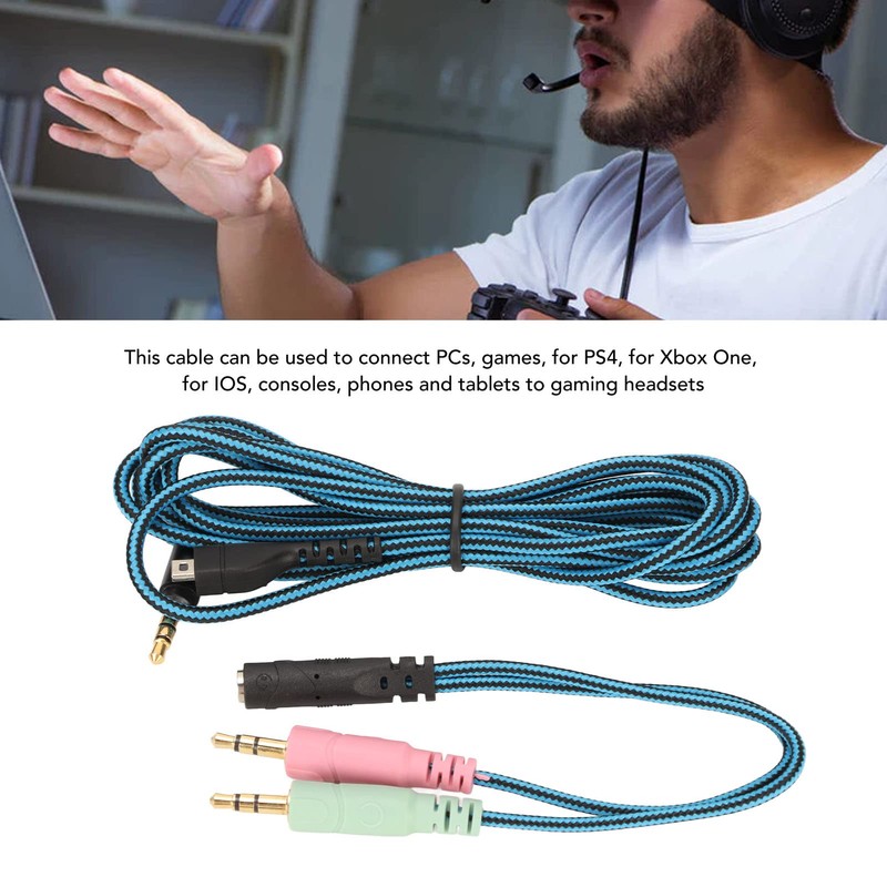 Replacement Audio Cable for SteelSeries Arctis 3, Arctis 5, Arctis